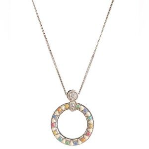 BRIGHTON RETIRED Gaudi Park Open Circle Pendant Necklace - Rare!